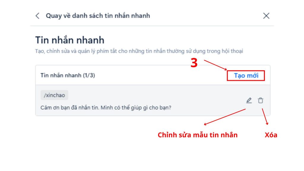 tin nhắn nhanh tài khoản business zalo