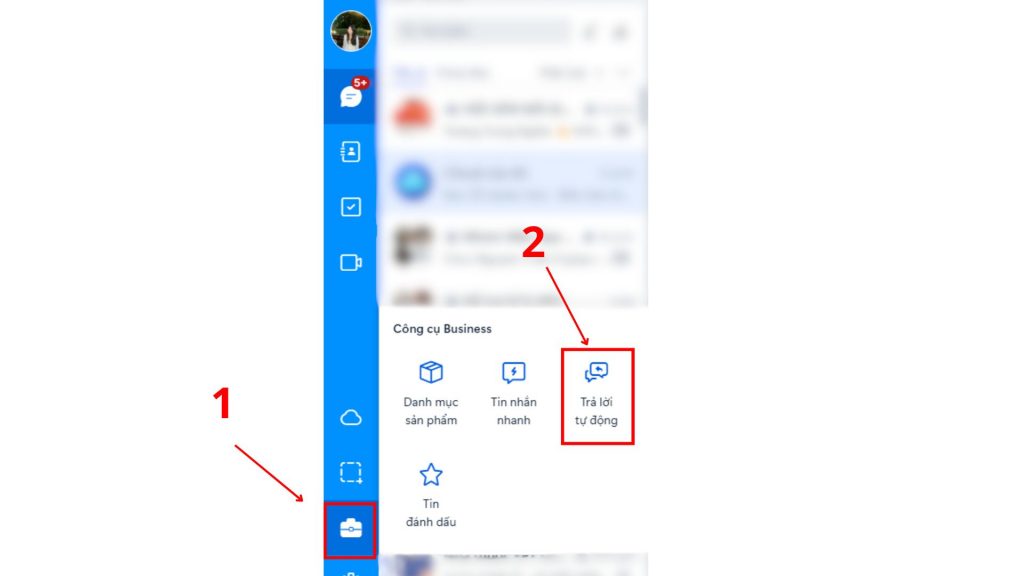 cách tạo tin nhắn tự động tài khoản business zalo