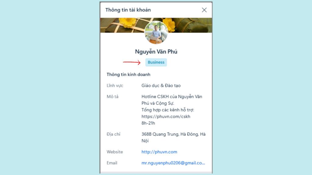 hồ sơ kinh doanh zalo business chuyên nghiệp