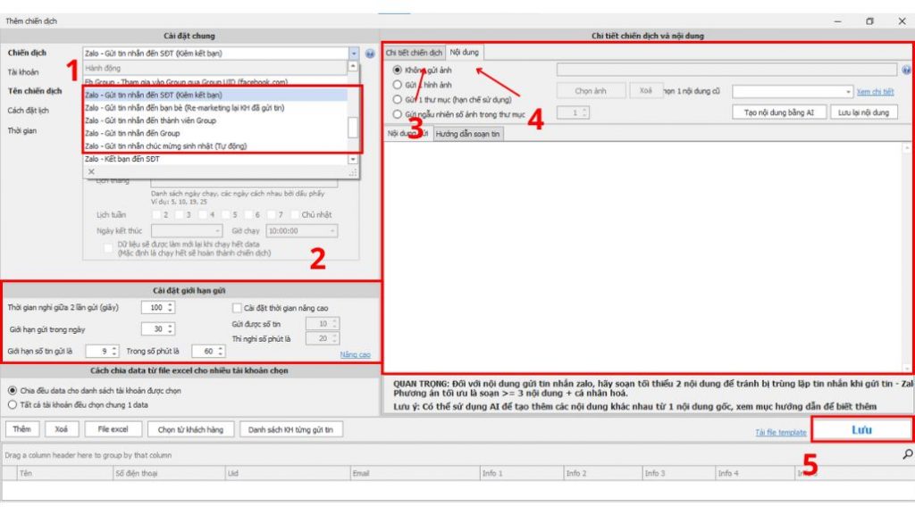 cách spam tin nhắn