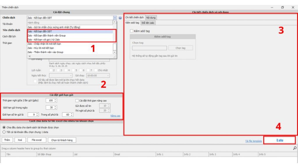 kéo thành viên về group