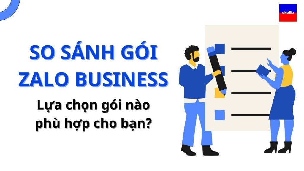 so sánh gói zalo business.